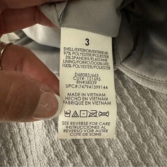 Speechless sparkle Gray bodycon dress juniors size 3 - Picture 10 of 11